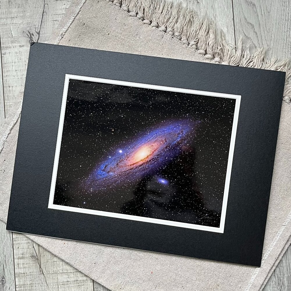 Space Photo Poster Andromeda Galaxy by Astrophotographer Keith Egger 16"x12"